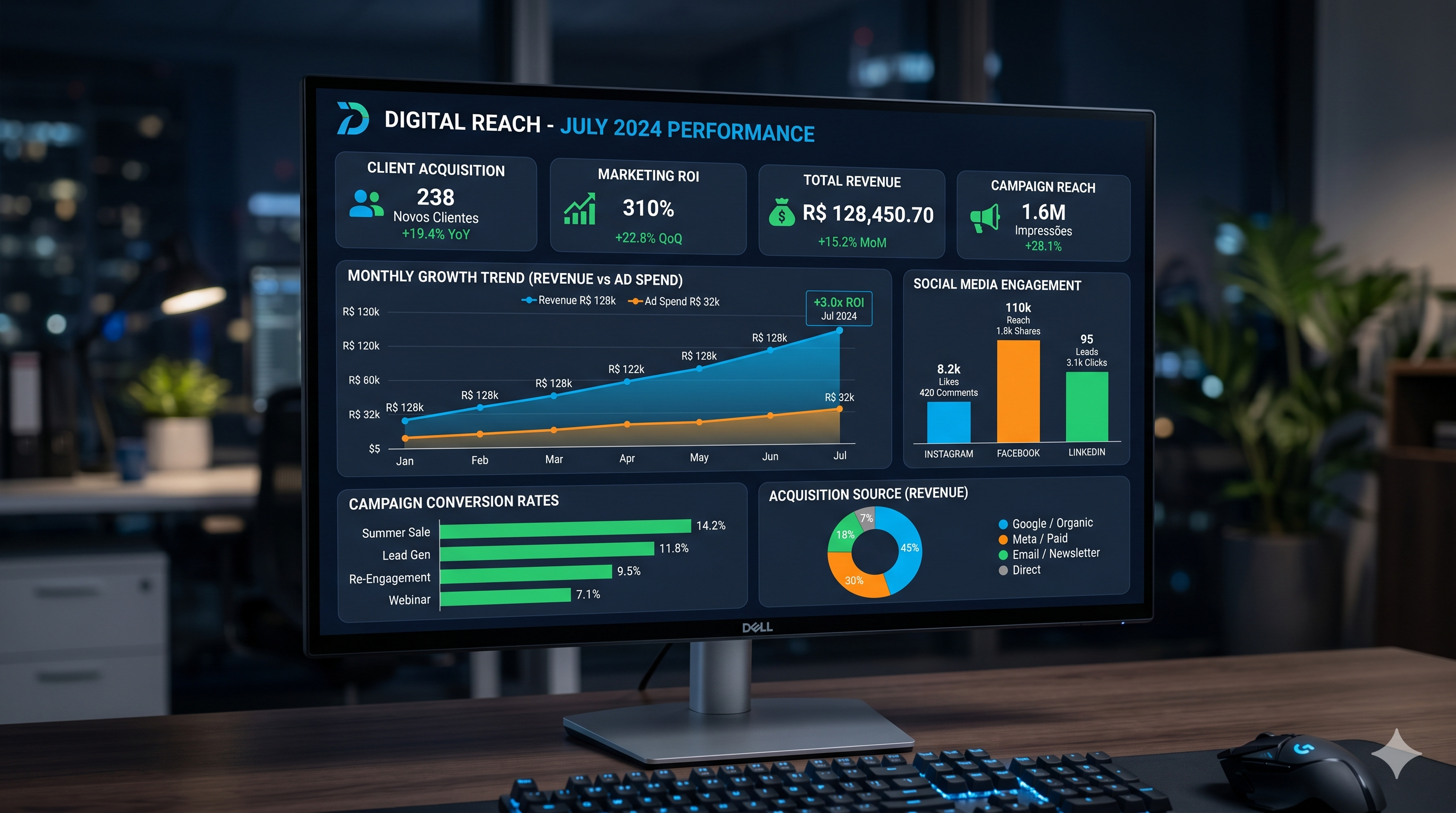 Marketing digital e tráfego pago para pequenas empresas em São Paulo